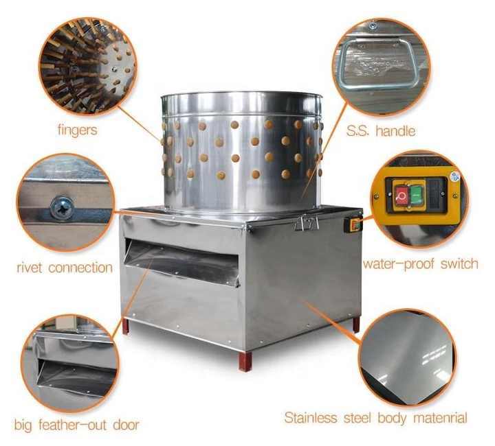 Poultry Feather Depilator / Bird Plucking Machine / Poultry Slaughter Machine