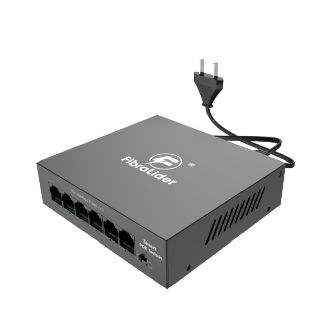 POE коммутатор 4Ports POE+2Ports Uplink внутренний блок питания 10/100Mbps CCTV Fast Ethernet POE коммутаторы