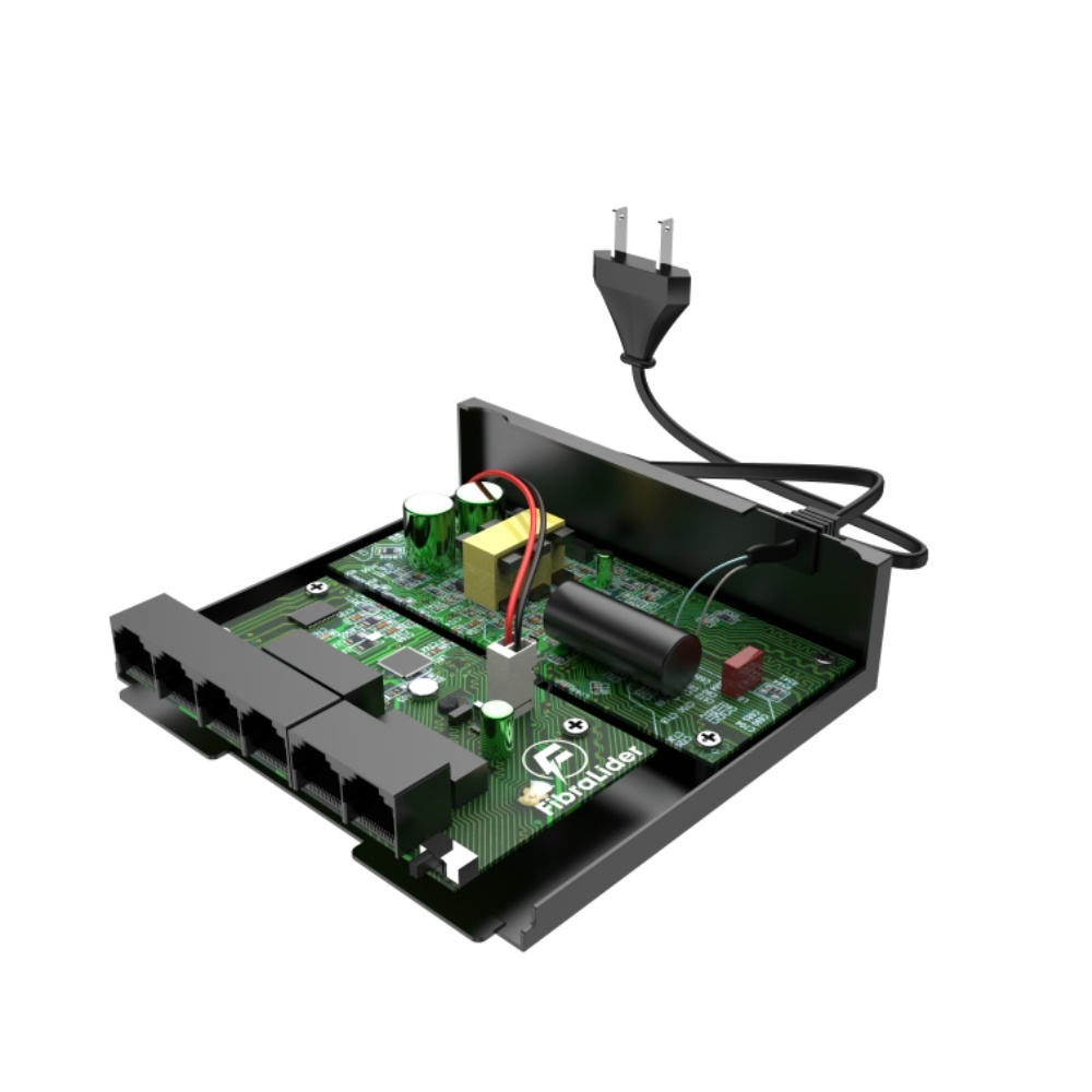 POE коммутатор 4Ports POE+2Ports Uplink внутренний блок питания 10/100Mbps CCTV Fast Ethernet POE коммутаторы