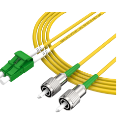 Fiber Optic Patchcord LC/APC-FC/APC Duplex Single Mode G652D/G657A2 Core LSZH SM Fiber Optical Patch Cord Cables