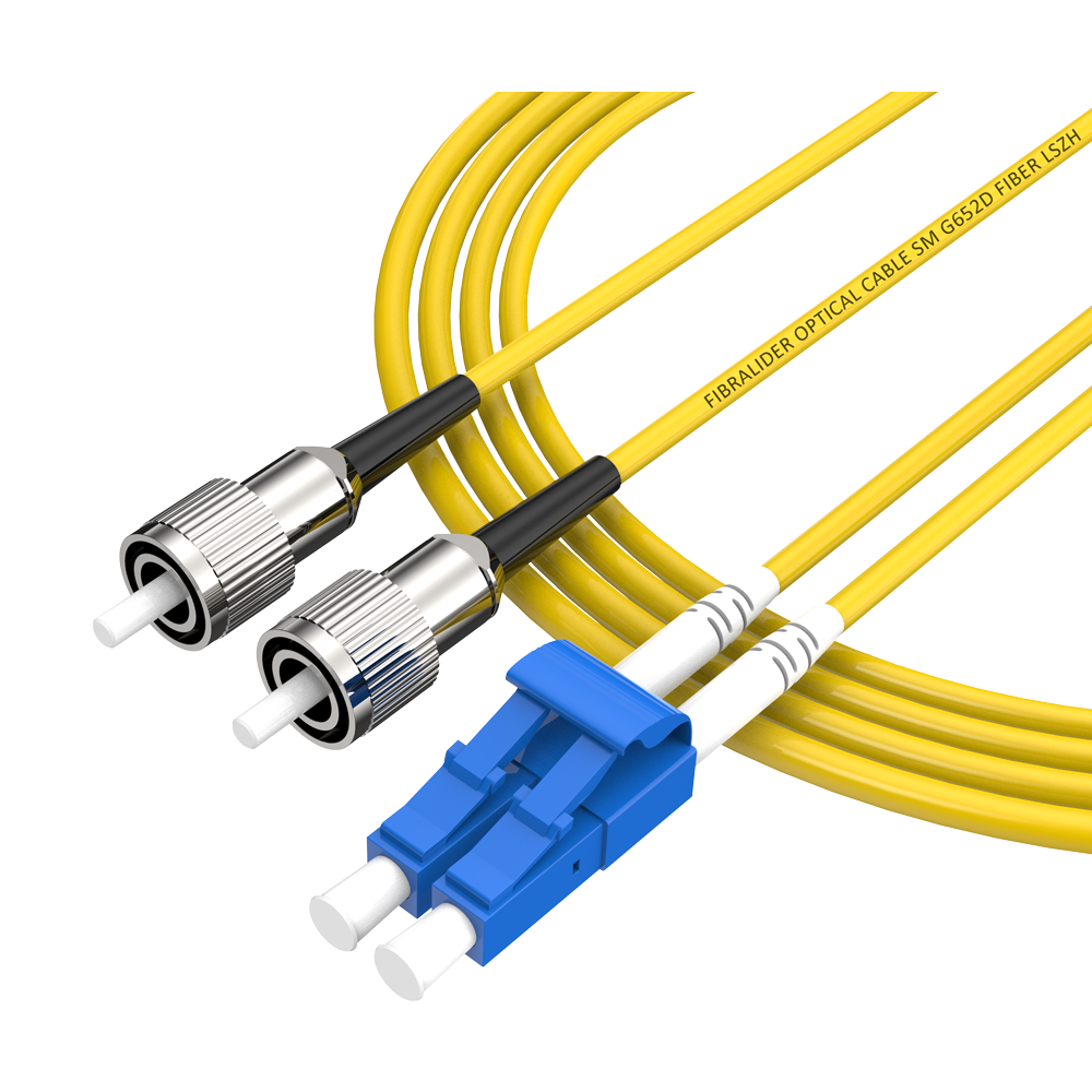Fibra Óptica Patchcord LC/UPC-FC/UPC Duplex Single Mode G652D/G657A2 Core LSZH SM Cables de fibra óptica Patch Cord