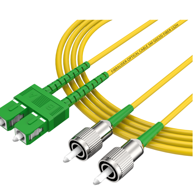 Волоконно-оптический патч-корд SC/APC-FC/APC дуплексный однорежимный G652D/G657A2 ядро LSZH SM волоконно-оптический патч-корд кабели