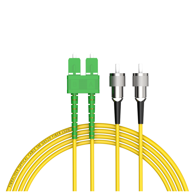 SC/APC-FC/UPC单模双纤G652D/G657A2纤芯低烟无卤光纤跳线