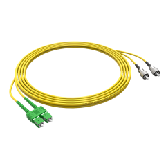 SC/APC-FC/UPC单模双纤G652D/G657A2纤芯低烟无卤光纤跳线