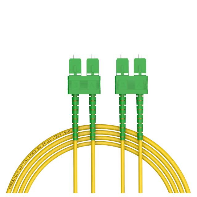 Волоконно-оптический патч-корд SC/APC-SC/APC дуплексный однорежимный G652D/G657A2 ядро LSZH SM волоконно-оптический патч-корд кабели