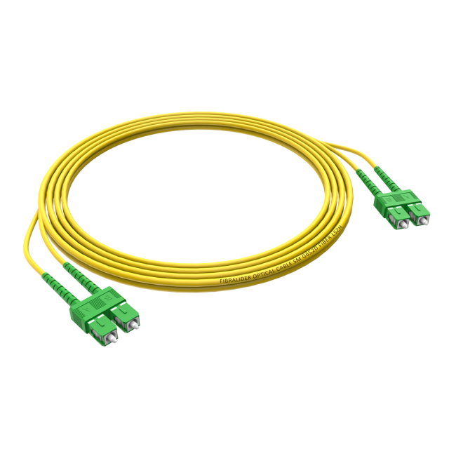 Волоконно-оптический патч-корд SC/APC-SC/APC дуплексный однорежимный G652D/G657A2 ядро LSZH SM волоконно-оптический патч-корд кабели