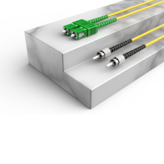 Волоконно-оптический патч-корд SC/APC-ST/UPC дуплексный однорежимный G652D/G657A2 ядро LSZH SM волоконно-оптический патч-корд кабели