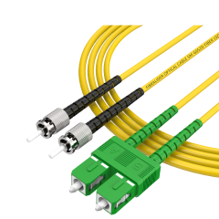Волоконно-оптический патч-корд SC/APC-ST/UPC дуплексный однорежимный G652D/G657A2 ядро LSZH SM волоконно-оптический патч-корд кабели