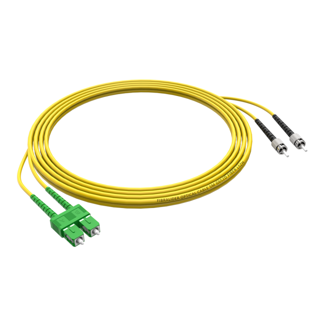 Волоконно-оптический патч-корд SC/APC-ST/UPC дуплексный однорежимный G652D/G657A2 ядро LSZH SM волоконно-оптический патч-корд кабели