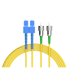 SC/UPC-FC/APC单模双纤G652D/G657A2纤芯低烟无卤光纤跳线
