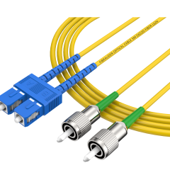 SC/UPC-FC/APC单模双纤G652D/G657A2纤芯低烟无卤光纤跳线