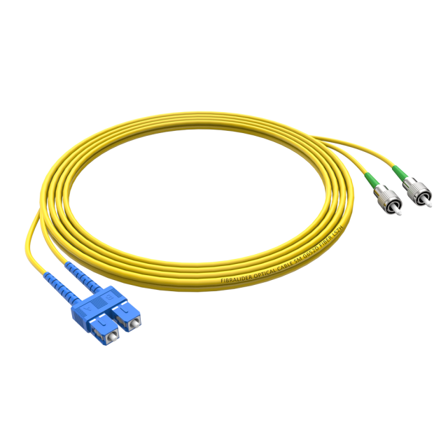 SC/UPC-FC/APC单模双纤G652D/G657A2纤芯低烟无卤光纤跳线