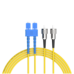 SC/UPC-FC/UPC单模双纤G652D/G657A2纤芯低烟无卤光纤跳线