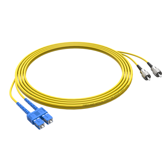 SC/UPC-FC/UPC单模双纤G652D/G657A2纤芯低烟无卤光纤跳线