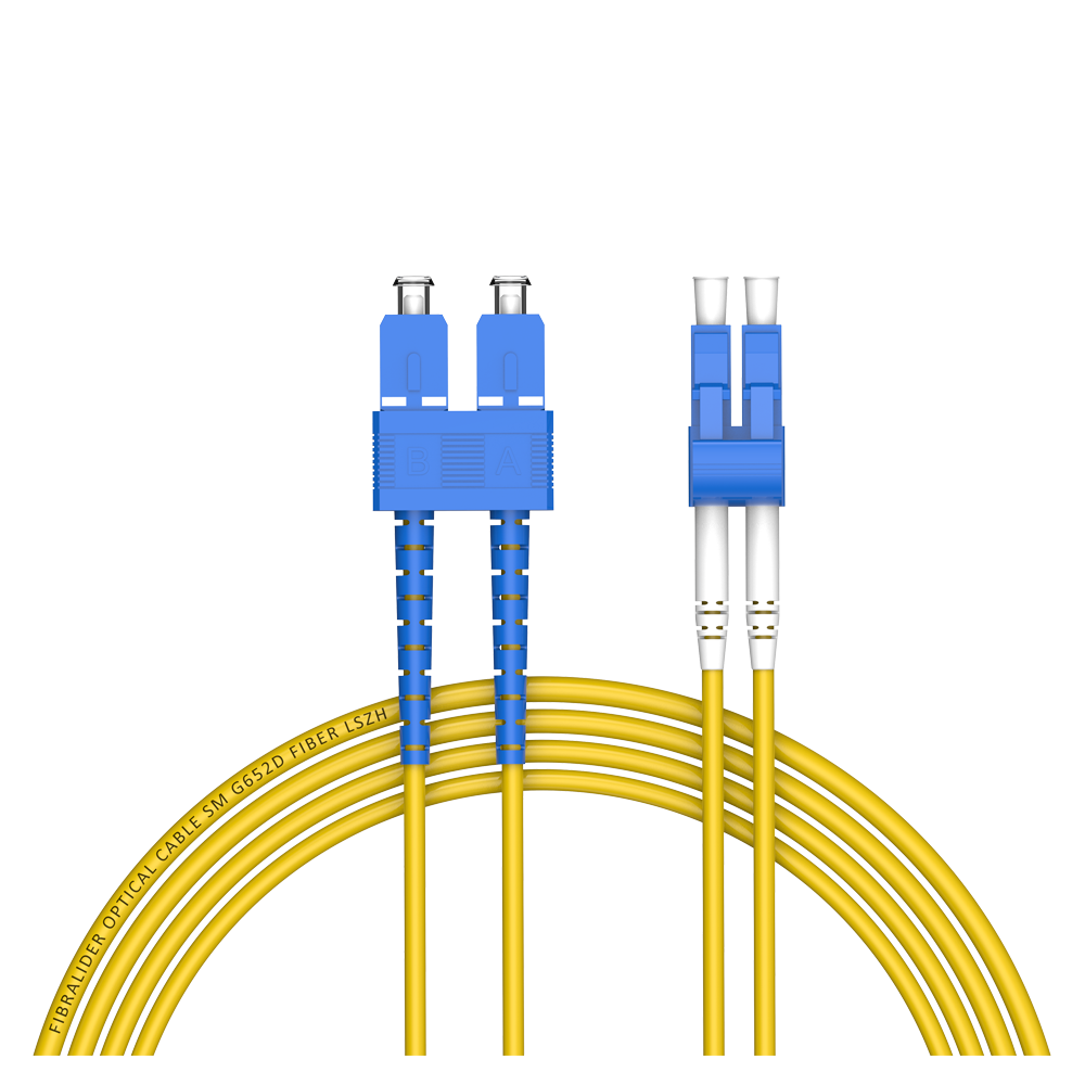 Fiber Optic Patchcord SC/UPC-LC/UPC Duplex Single Mode G652D/G657A2 Core LSZH SM Fiber Optical Patch Cord Cables