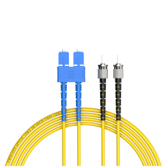 Волоконно-оптический патч-корд SC/UPC-ST/UPC дуплексный однорежимный G652D/G657A2 ядро LSZH SM волоконно-оптический патч-корд кабели