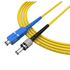 Single Mode Fiber Optic Patchcord SC/UPC-ST/UPC G652D/G657A2 Core LSZH SM Fiber Optical Patch Cord Cables