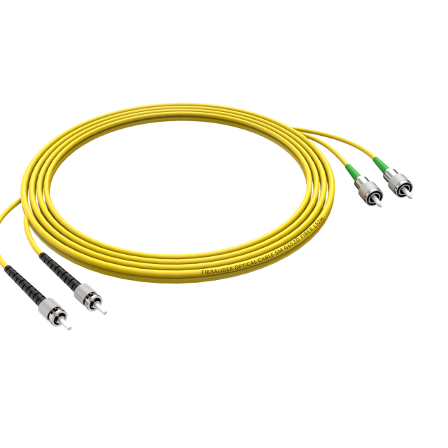 Волоконно-оптический патч-корд ST/UPC-FC/APC  дуплексный однорежимный G652D/G657A2 ядро LSZH SM волоконно-оптический патч-корд кабели