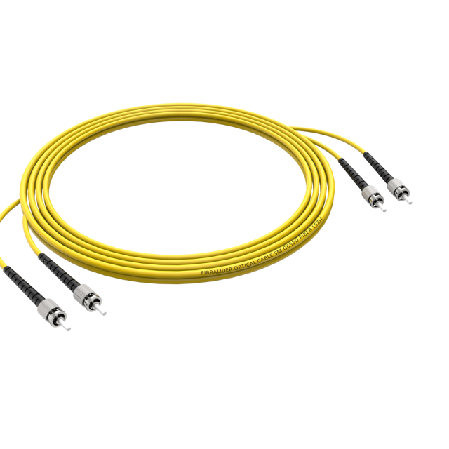 Волоконно-оптический патч-корд ST/UPC-ST/UPC  дуплексный однорежимный G652D/G657A2 ядро LSZH SM волоконно-оптический патч-корд кабели