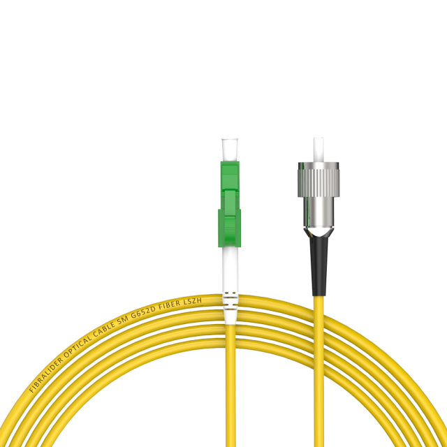 Fiber Optic Patchcord LC/APC-FC/UPC Single Mode Simplex G652D/G657A1 Core LSZH SM Fiber Optical Patch Cord Cables