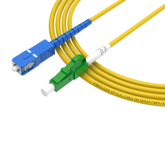 Patchcord de fibra óptica LC/APC-SC/UPC Simplex de modo único G652D/G657A1 Core LSZH SM Cabos de patch cord de fibra óptica