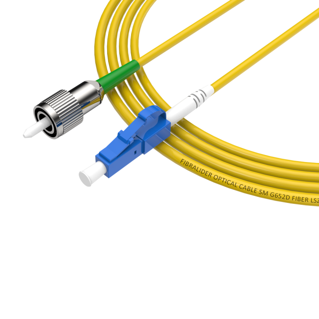 Patchcord de fibra óptica LC/UPC-FC/APC Simplex de modo único G652D/G657A1 Core LSZH SM Cabos de patch cord de fibra óptica