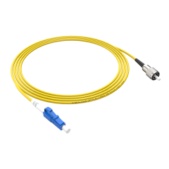 Patchcord de fibra óptica LC/UPC-FC/UPC Simplex de modo único G652D/G657A1 Core LSZH SM Cabos de patch cord de fibra óptica