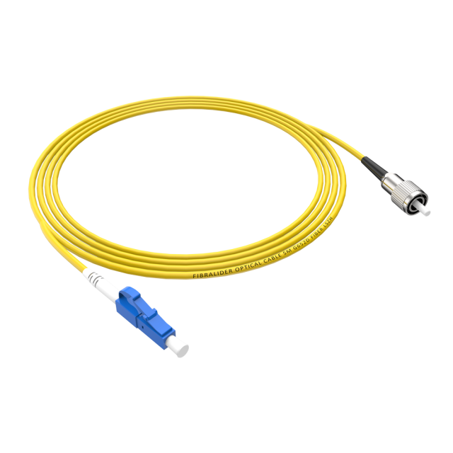 Patchcord de fibra óptica LC/UPC-FC/UPC Simplex de modo único G652D/G657A1 Core LSZH SM Cabos de patch cord de fibra óptica