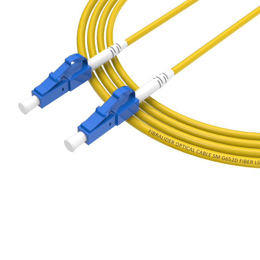Fibra Óptica Patchcord LC/UPC-LC/UPC Single Mode Simplex G652D/G657A1 Core LSZH SM Cables de Fibra Óptica Patch Cord
