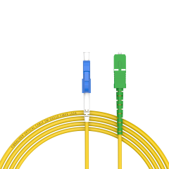 Patchcord de fibra óptica LC/UPC-SC/APC Simplex de modo único G652D/G657A1 Core LSZH SM Cabos de patch cord de fibra óptica