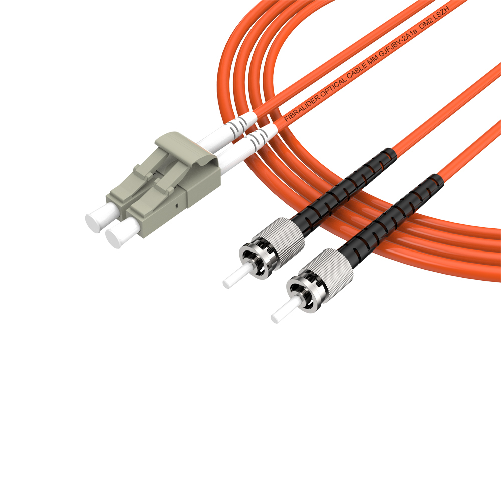 Fibra Óptica Patchcord LC/UPC-ST/UPC Multimodo Duplex OM2 LSZH MM Cables de fibra óptica Patch Cord