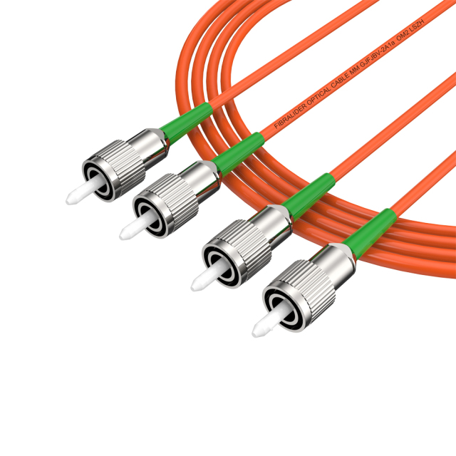 Patchcord de fibra óptica FC/APC-FC/APC Multimodo Duplex OM2 LSZH MM Cabos de patch cord de fibra óptica