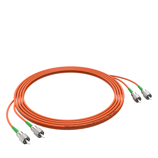 Patchcord de fibra óptica FC/APC-FC/APC Multimodo Duplex OM2 LSZH MM Cabos de patch cord de fibra óptica