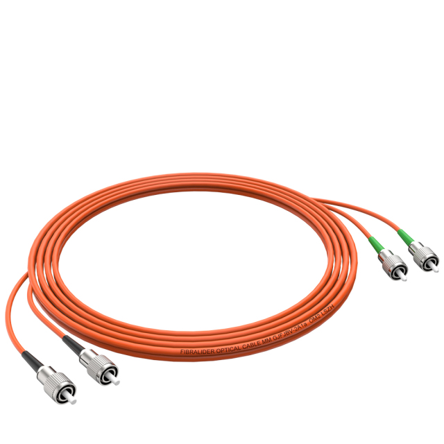 Patchcord de fibra óptica FC/APC-FC/UPC Multimodo Duplex OM2 LSZH MM Cabos de patch cord de fibra óptica