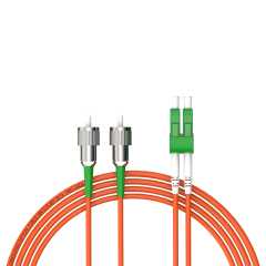 Patchcord de fibra óptica FC/APC-LC/APC Multimodo Duplex OM2 LSZH MM Cabos de patch cord de fibra óptica