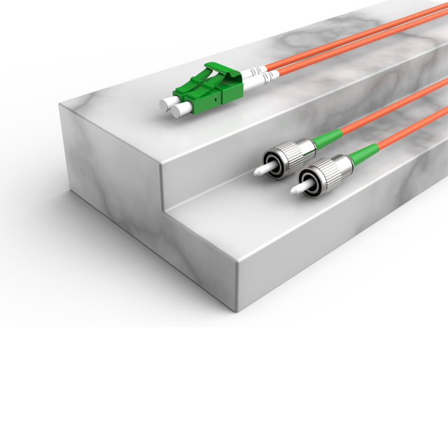 Patchcord de fibra óptica FC/APC-LC/APC Multimodo Duplex OM2 LSZH MM Cabos de patch cord de fibra óptica