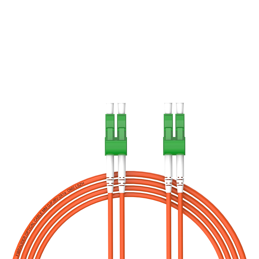 Patchcord de fibra óptica LC/APC-LC/APC Multimodo Duplex OM2 LSZH MM Cabos de patch cord de fibra óptica