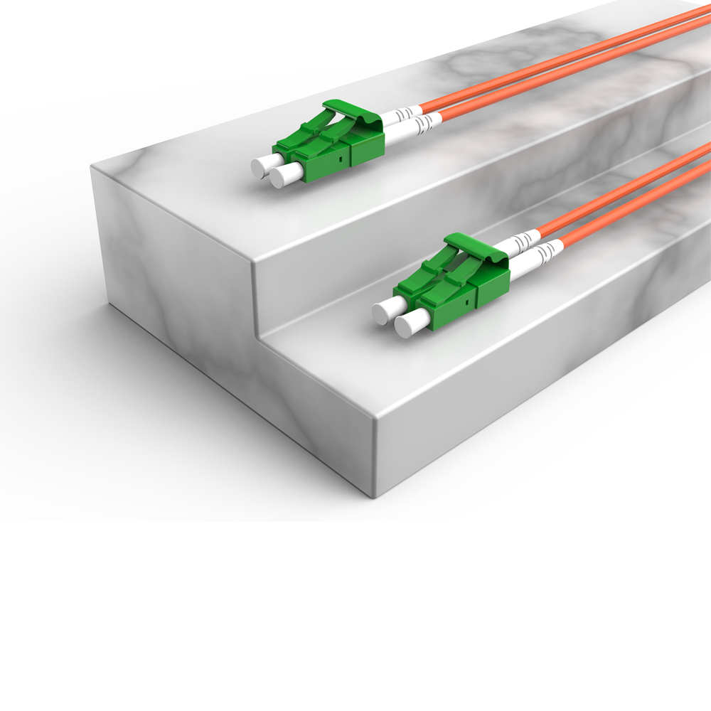 Patchcord de fibra óptica LC/APC-LC/APC Multimodo Duplex OM2 LSZH MM Cabos de patch cord de fibra óptica