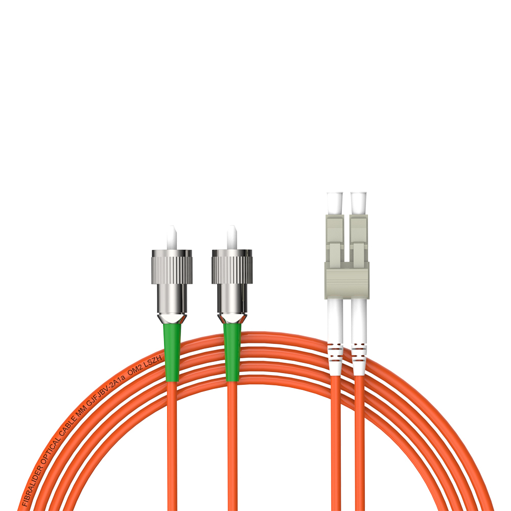 Fibra Óptica Patchcord FC/APC-LC/UPC Multimodo Duplex OM2 LSZH MM Cables de fibra óptica Patch Cord