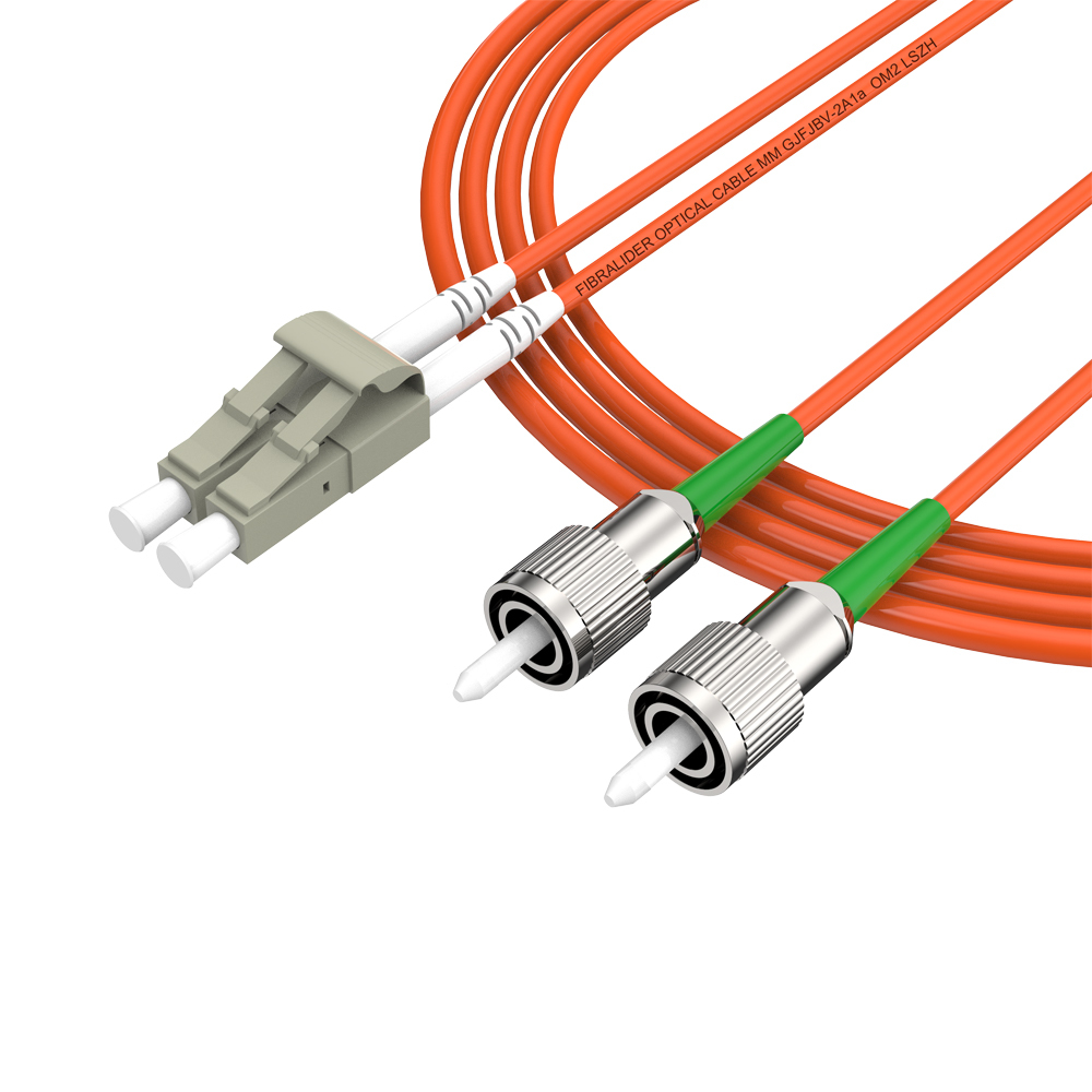 Fibra Óptica Patchcord FC/APC-LC/UPC Multimodo Duplex OM2 LSZH MM Cables de fibra óptica Patch Cord