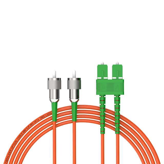 Fibra Óptica Patchcord FC/APC-SC/APC Multimodo Duplex OM2 LSZH MM Cables de fibra óptica Patch Cord