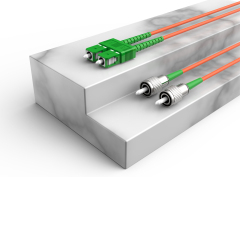 Fibra Óptica Patchcord FC/APC-SC/APC Multimodo Duplex OM2 LSZH MM Cables de fibra óptica Patch Cord