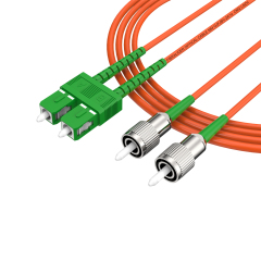 Fibra Óptica Patchcord FC/APC-SC/APC Multimodo Duplex OM2 LSZH MM Cables de fibra óptica Patch Cord