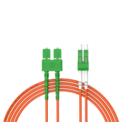 Patchcord de fibra óptica SC/APC-LC/APC Multimodo Duplex OM2 LSZH MM Cabos de patch cord de fibra óptica