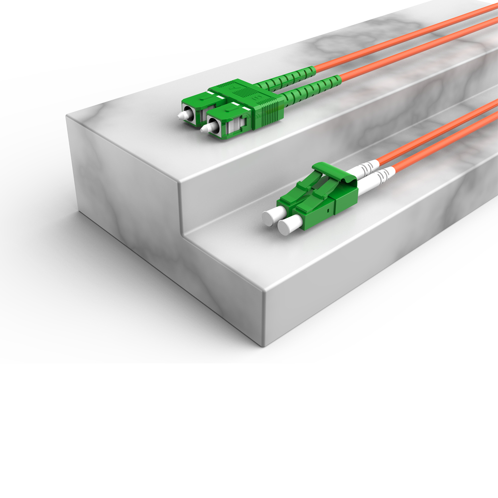 Fiber Optic Patchcord SC/APC-LC/APC Multimode Duplex OM2 LSZH MM Fiber Optical Patch Cord Cables
