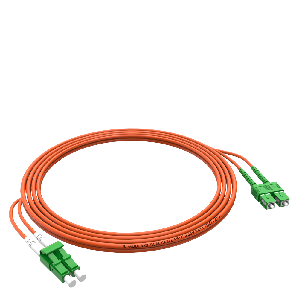 Fiber Optic Patchcord SC/APC-LC/APC Multimode Duplex OM2 LSZH MM Fiber Optical Patch Cord Cables