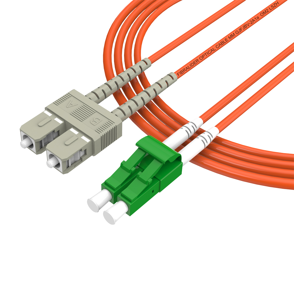 Fibra Óptica Patchcord SC/UPC-LC/APC Multimodo Duplex OM2 LSZH MM Cables de fibra óptica Patch Cord
