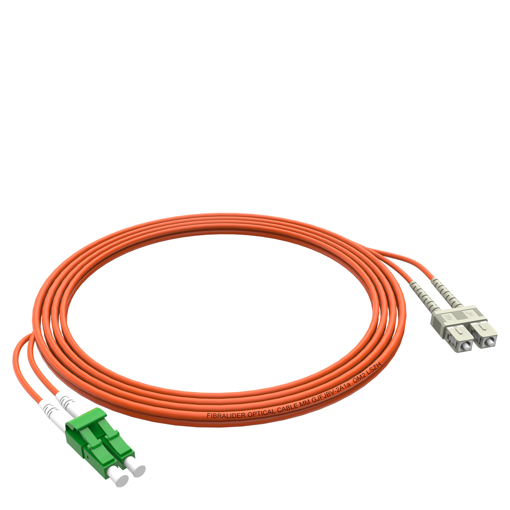 Fibra Óptica Patchcord SC/UPC-LC/APC Multimodo Duplex OM2 LSZH MM Cables de fibra óptica Patch Cord