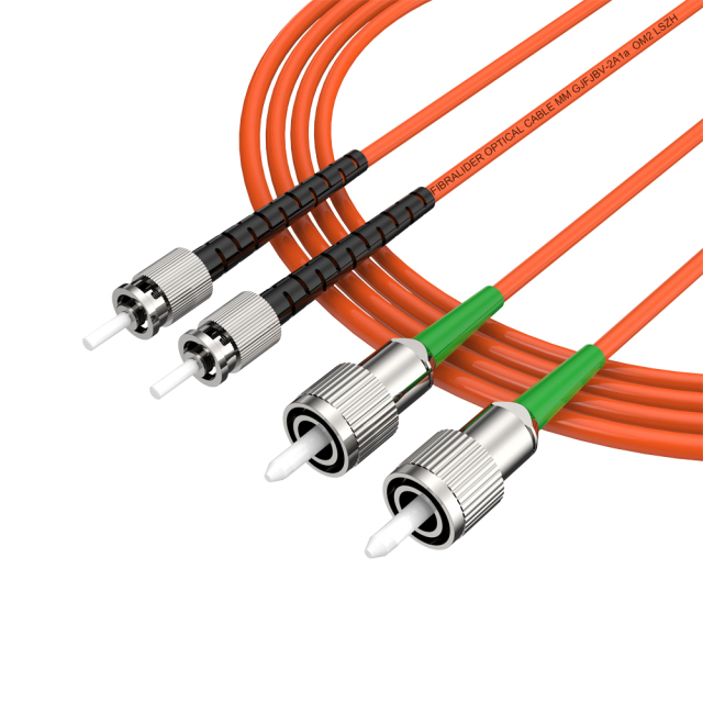 Fiber Optic Patchcord FC/APC-ST/UPC Multimode Duplex OM2 LSZH MM Fiber Optical Patch Cord Cables