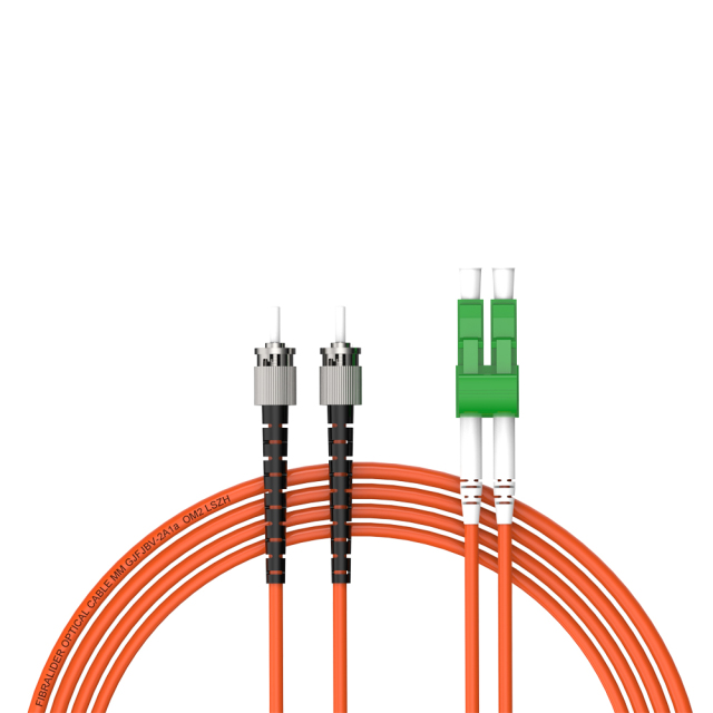 Patchcord de fibra óptica LC/APC-ST/UPC Multimodo Duplex OM2 LSZH MM Cabos de patch cord de fibra óptica
